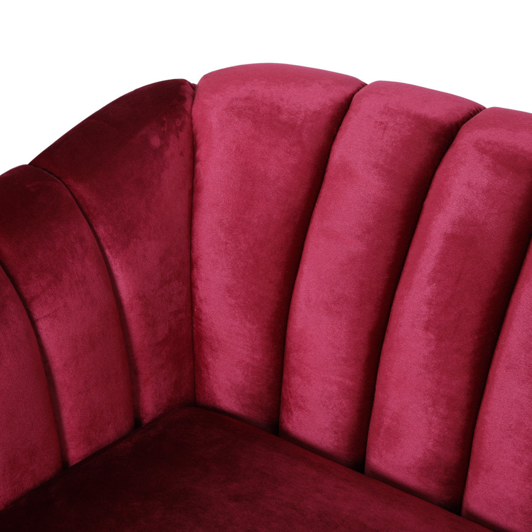 Lawson 84.5" Recessed Arm Sofa Kelly Clarkson Home Upholstery Color: Wine