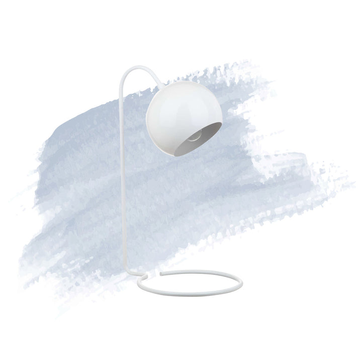 Rehaan 22" Desk Lamp George Oliver Finish: White Wash