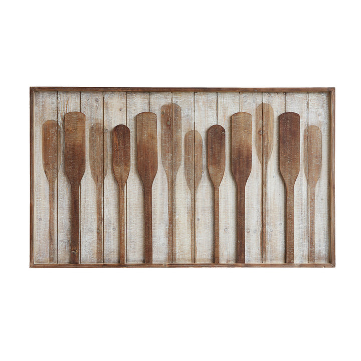 Wood Framed Wall Décor with Raised Paddles Loon Peak®