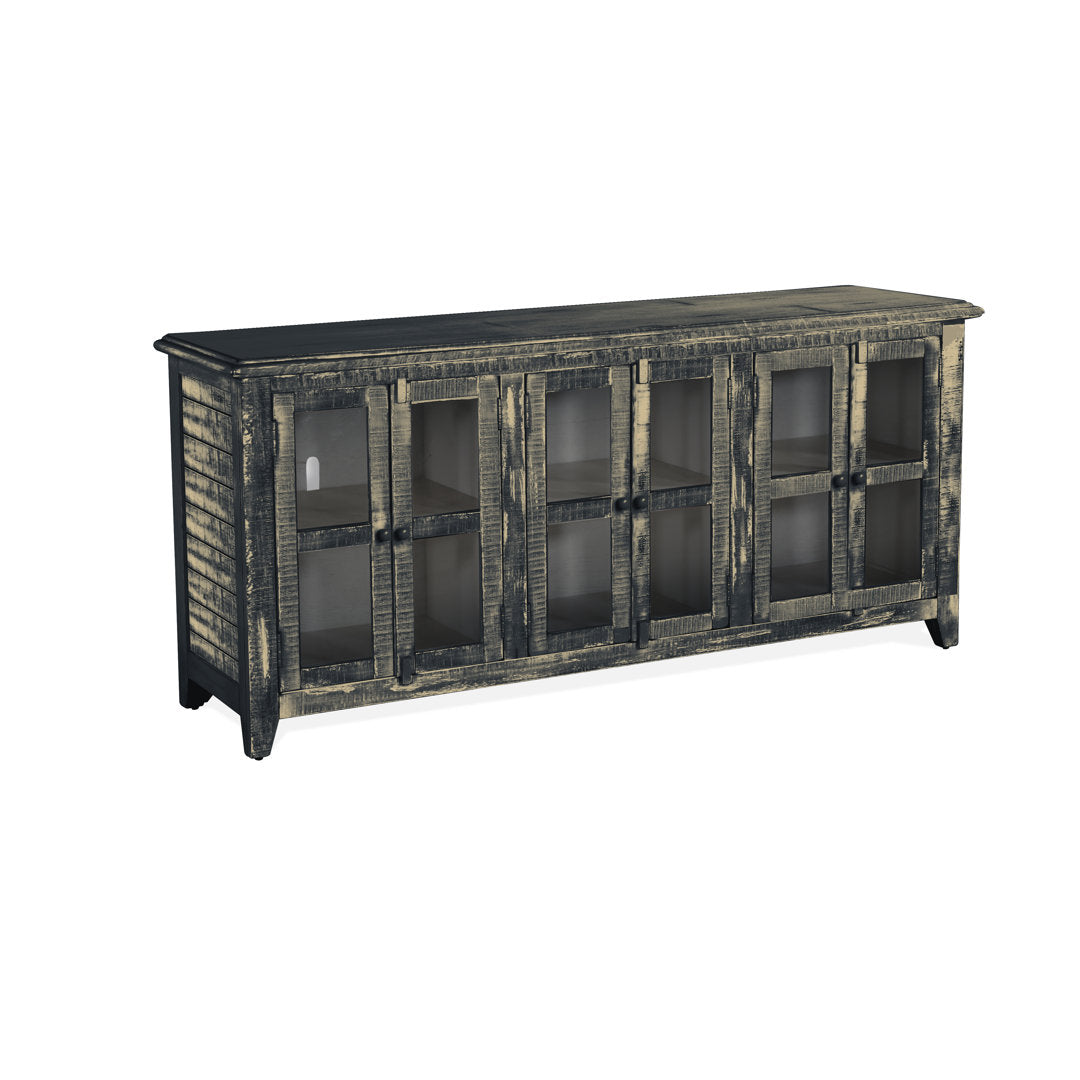 Shweta TV Stand for TVs up to 78" Beachcrest Home™ Color: Black Sand