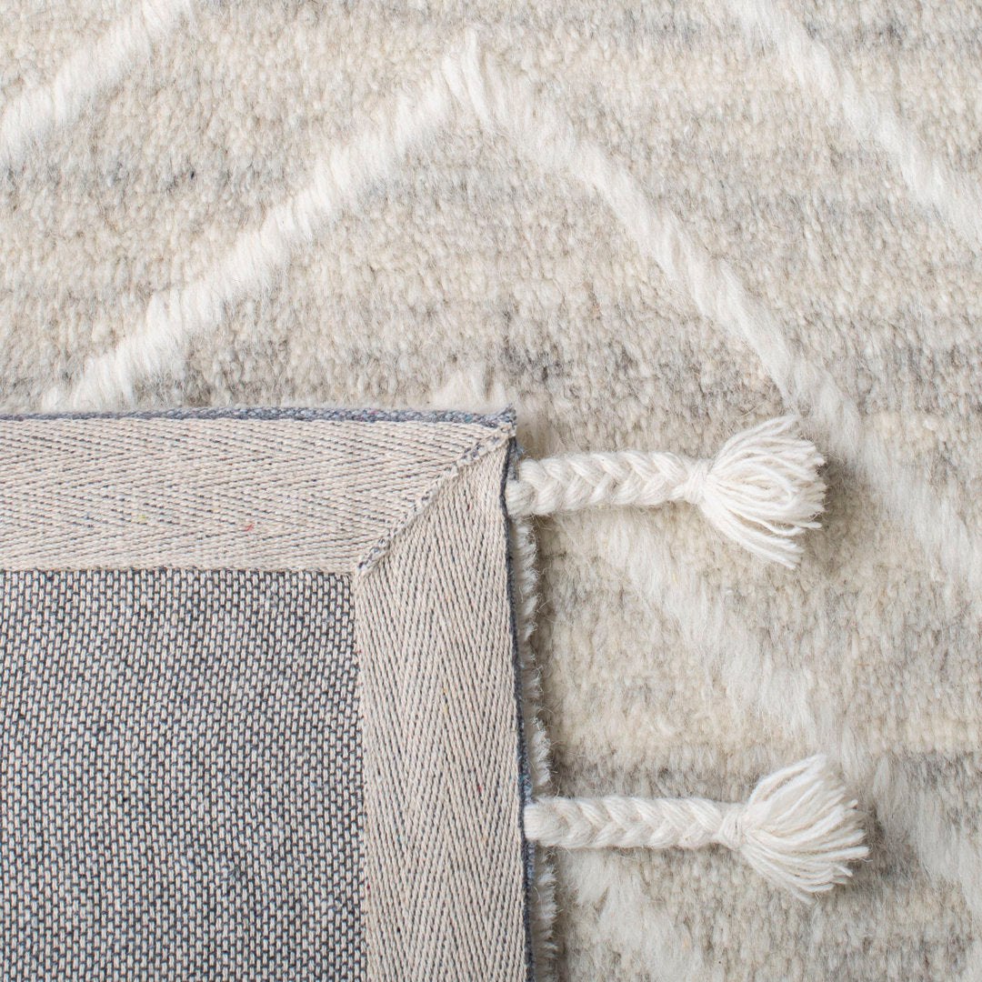 Adelia Geometric Hand Tufted Wool Beige Area Rug Steelside™ Rug Size: Rectangle 10' x 14'