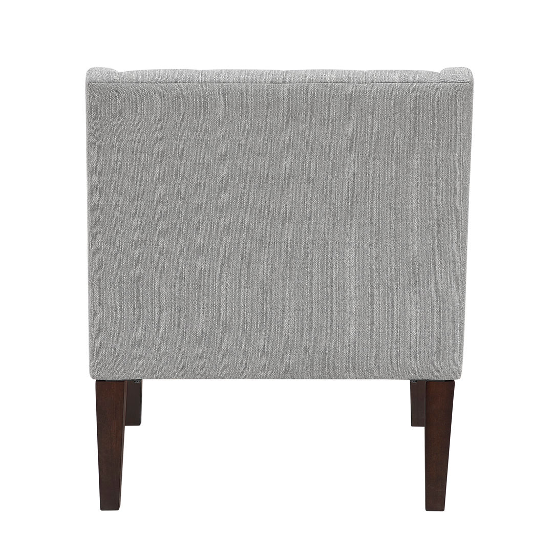 Clopton 26" Wide Mid-Century Modern Tufted Accent Armchair Hashtag Home Fabric: Gray Polyester Blend