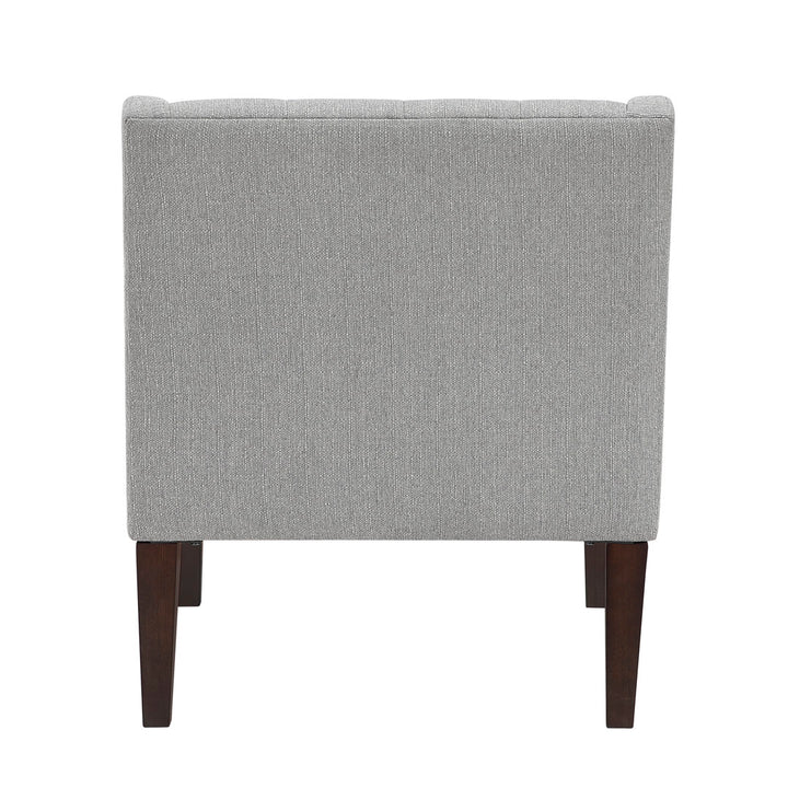 Clopton 26" Wide Mid-Century Modern Tufted Accent Armchair Hashtag Home Fabric: Gray Polyester Blend