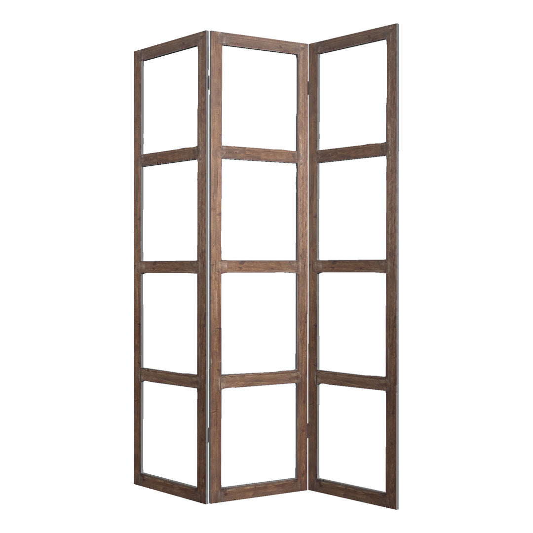 Zachery 3 Panel 7ft Room Divider Loon Peak®