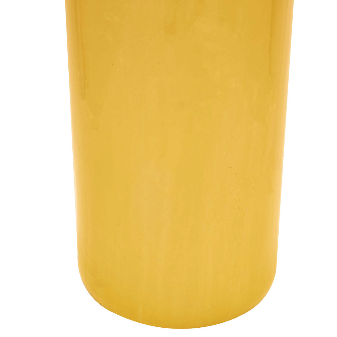 Astou Handmade Porcelain Floor Vase Wade Logan® Color: Yellow