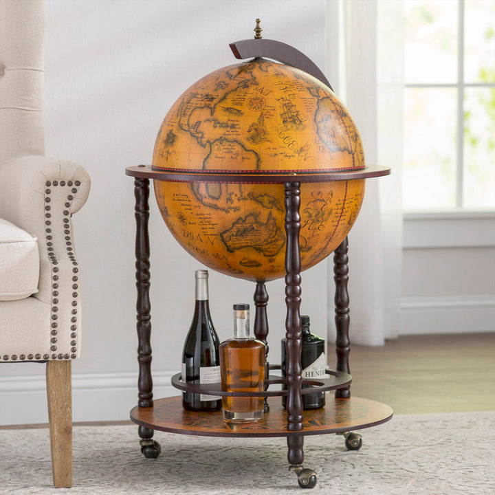 Globe Drinks Cabinet Floor Standard World Menagerie