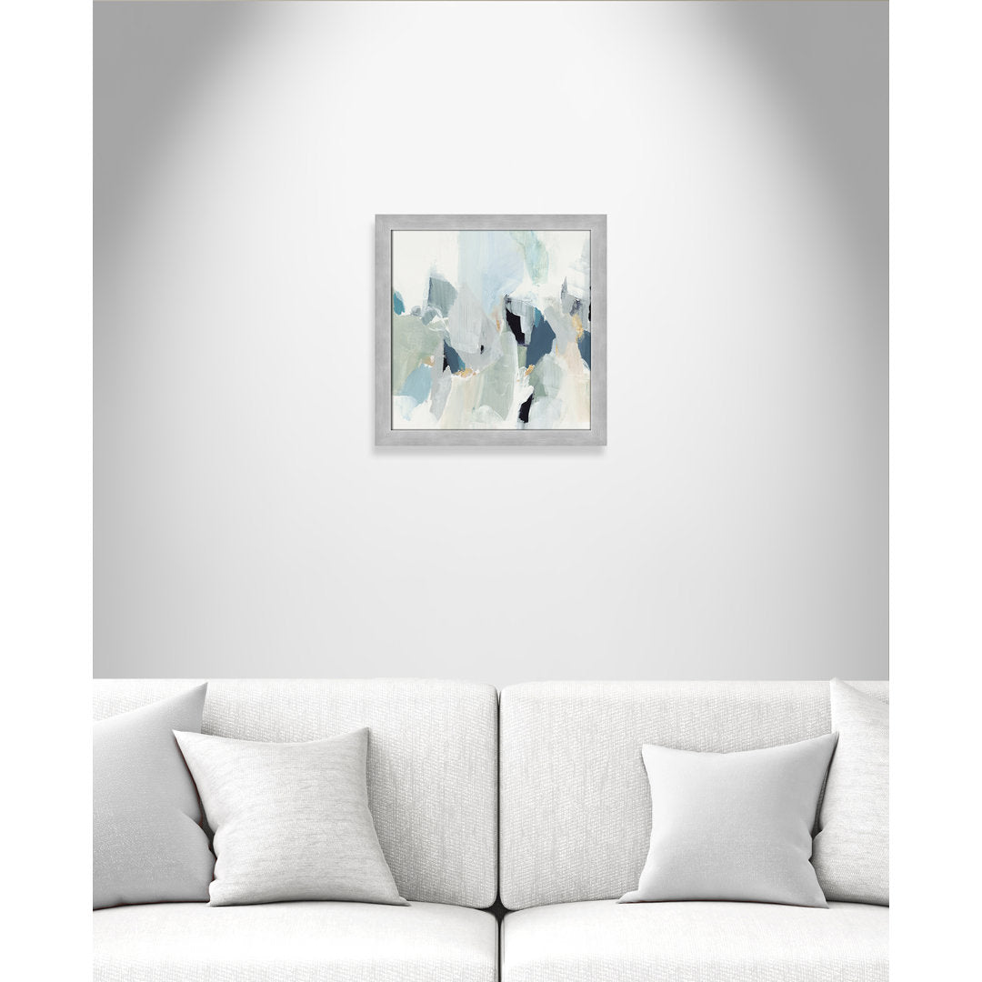 Little Talks II by Isabelle Z - Picture Frame Print on Canvas Casa Fine Arts Size: 18" H x 18" W x 0.75" D Format: Matte Silver Picture Framed Paper