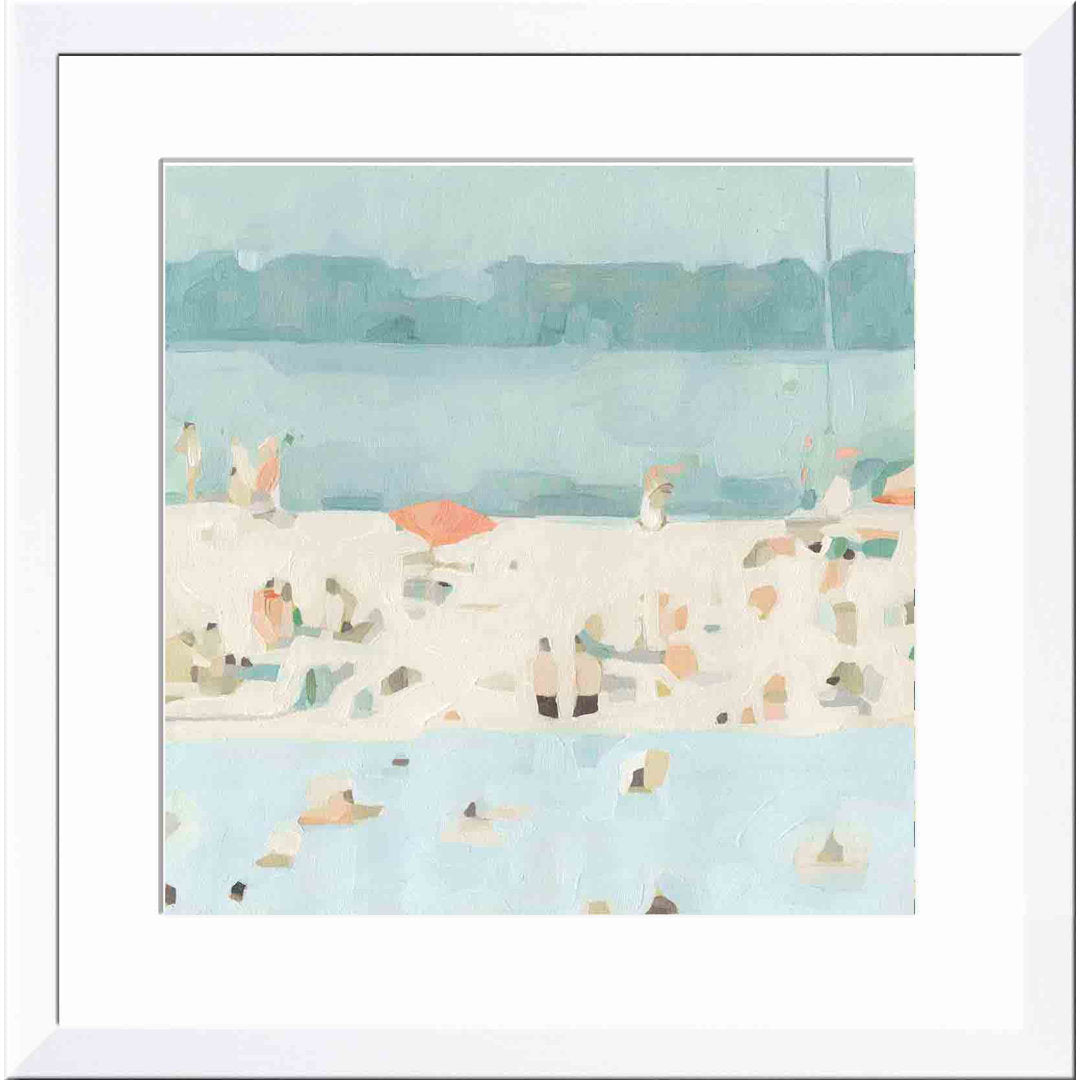 Sea Glass Sandbar II by Emma Scarvey - Picture Frame Painting Joss & Main Frame Color: Natural Size: 12"H x 8"W