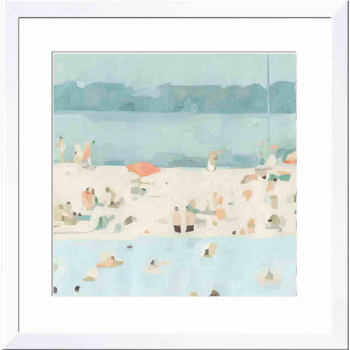 Sea Glass Sandbar II by Emma Scarvey - Picture Frame Painting Joss & Main Frame Color: Natural Size: 12"H x 8"W