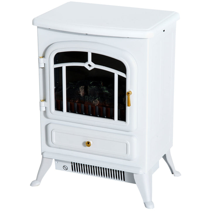 Manor Electric Fireplace Charlton Home® Finish: White