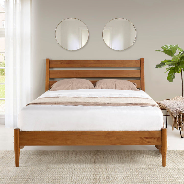 Grady Queen Size Solid Wood Bed AllModern Color: Castanho