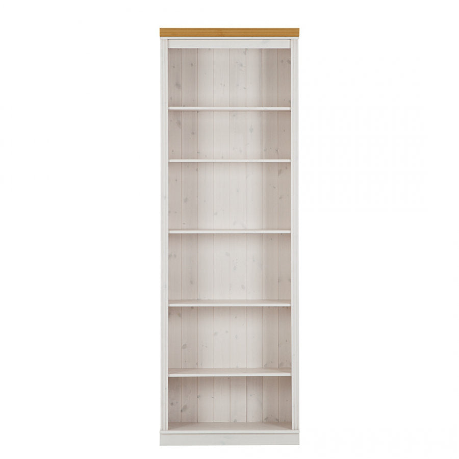 Ainsley 87" H 6 Shelf Bookcase Notio Color: White/Honey Configuration: Premium