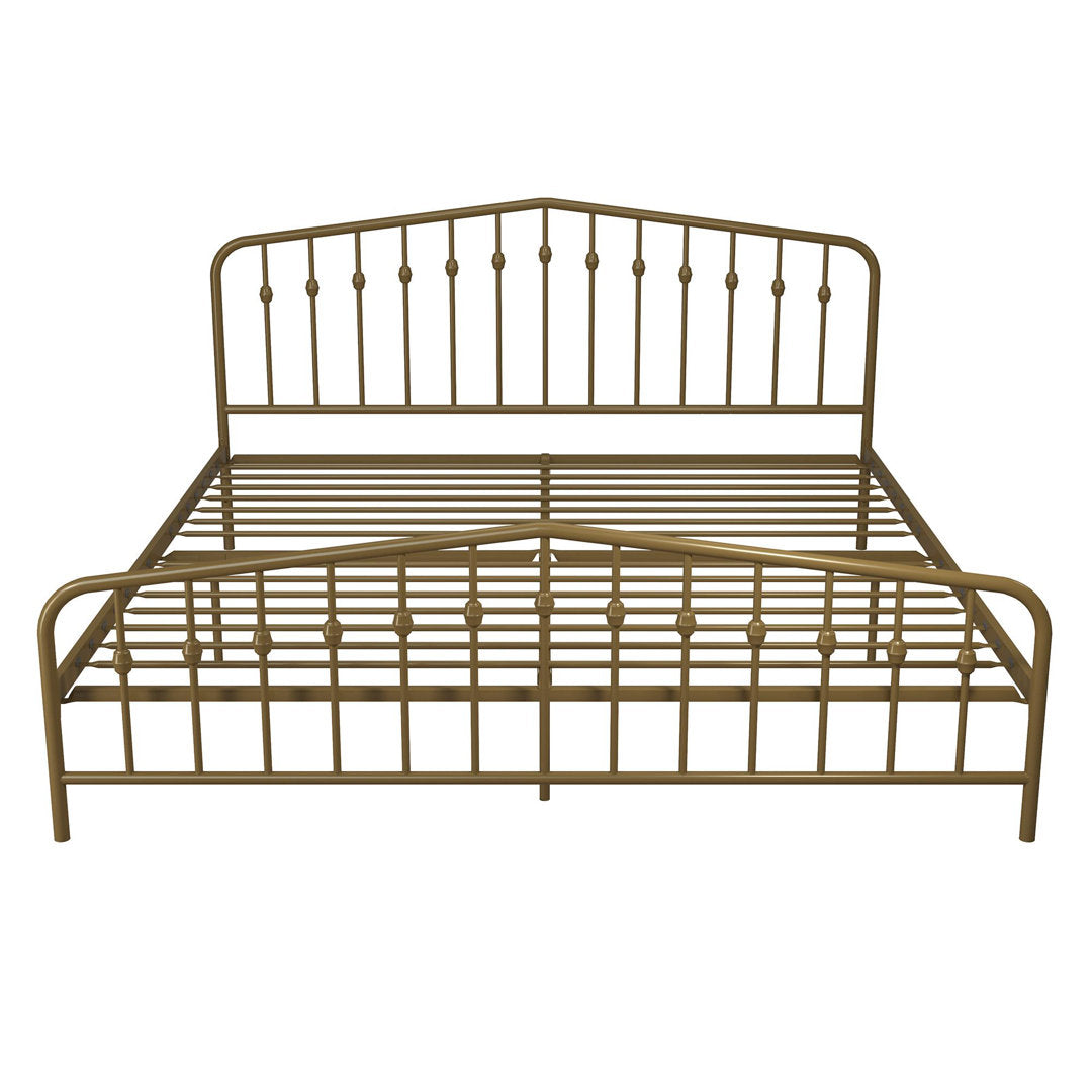 Bushwick Metal Platform Bed Novogratz Color: Gold Size: King