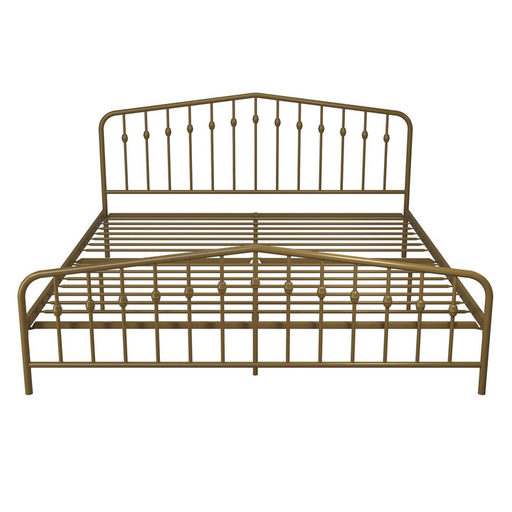 Bushwick Metal Platform Bed Novogratz Color: Gold Size: King