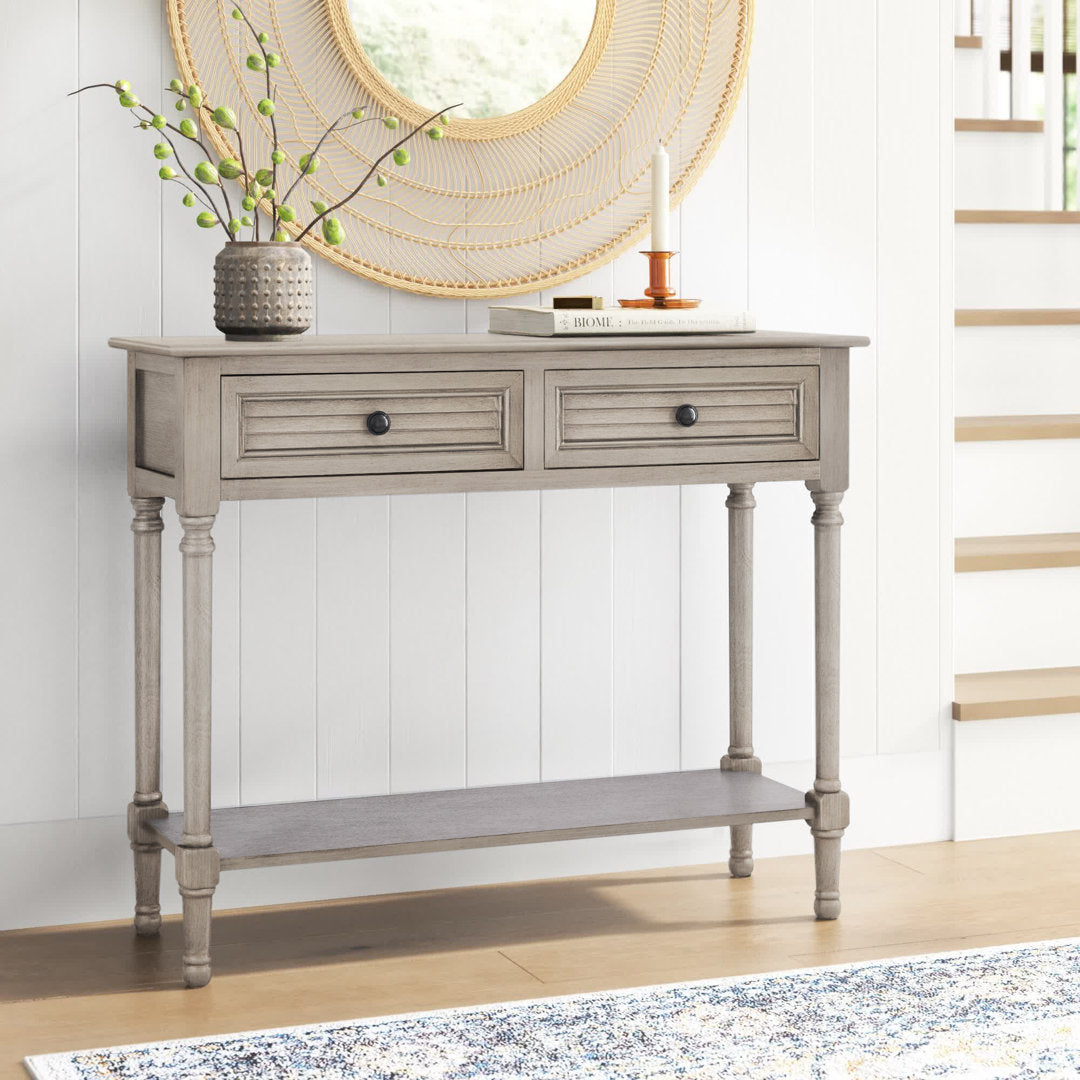 Amondre 36'' Console Table Highland Dunes Color: Greige