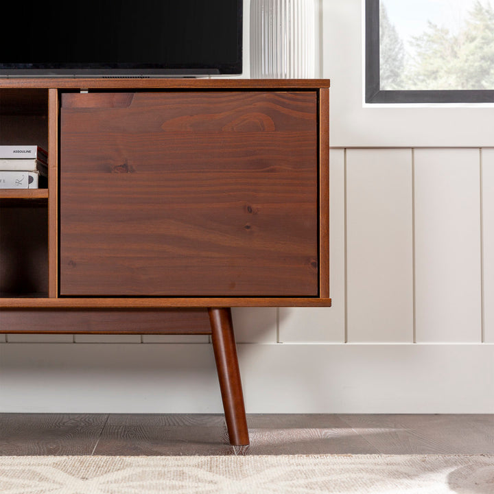Giltner 58" Solid Wood 2-Door TV Stand for TVs up to 65" Mercury Row® Color: Walnut