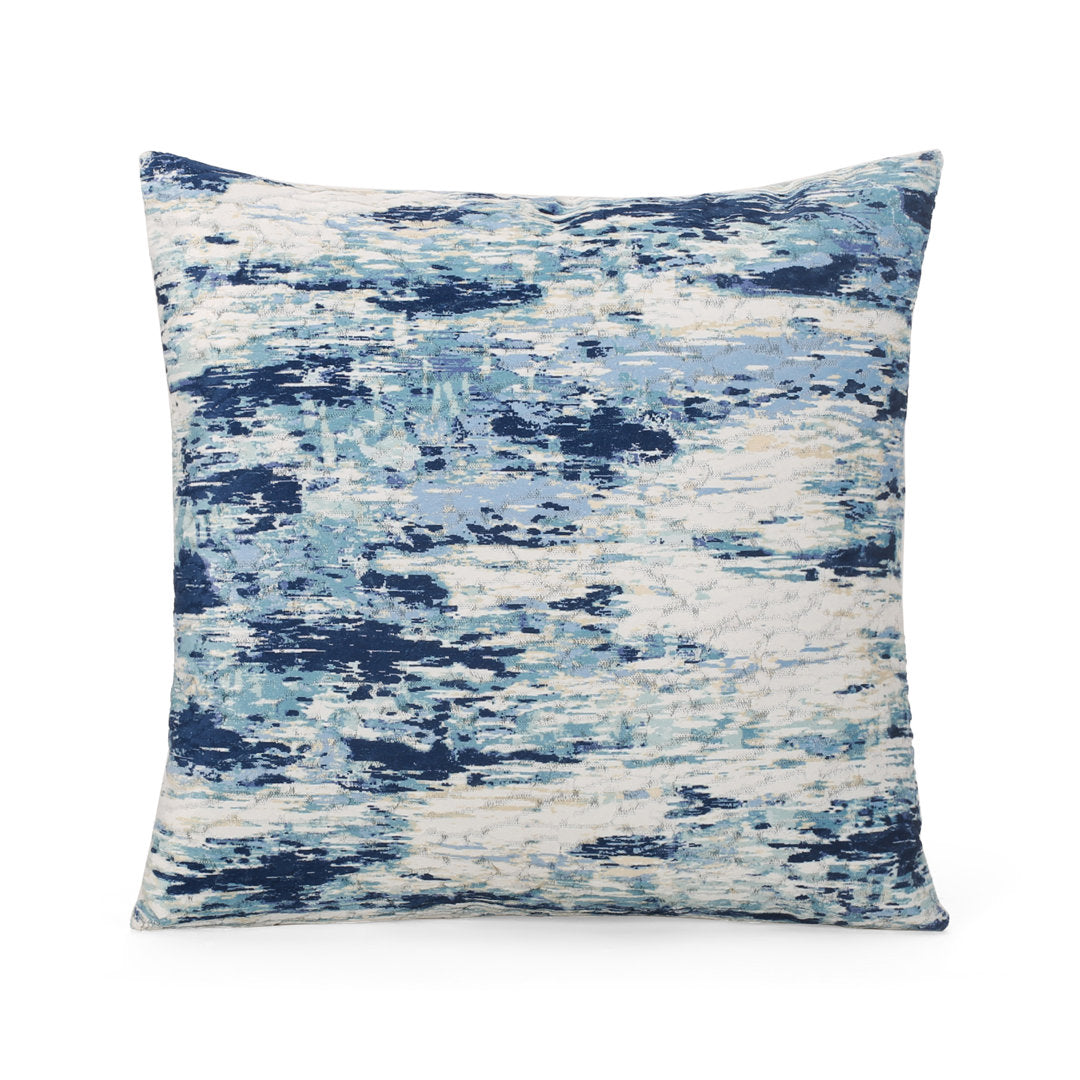 Jordana Square Pillow Cover & Insert Le Pouf Color: Blue