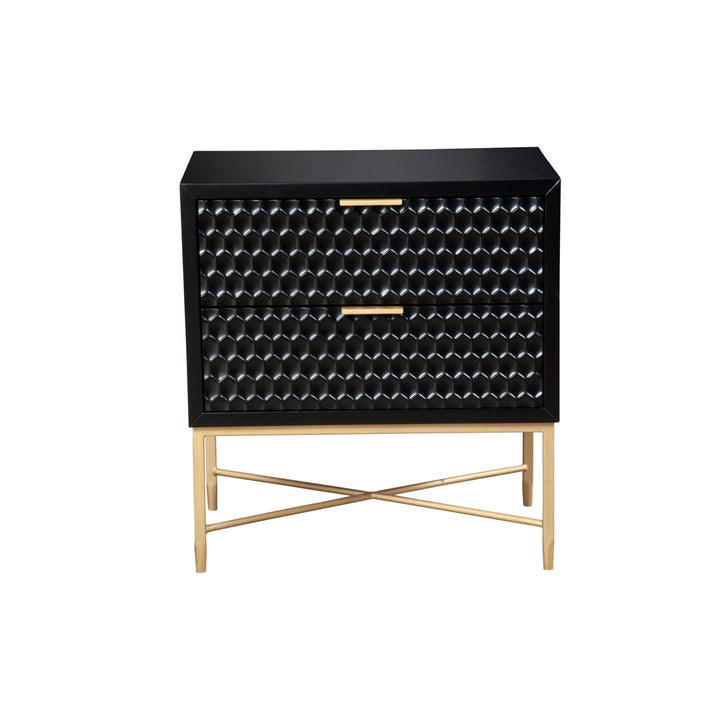 Capra 2 - Drawer Nightstand AllModern Color: Black