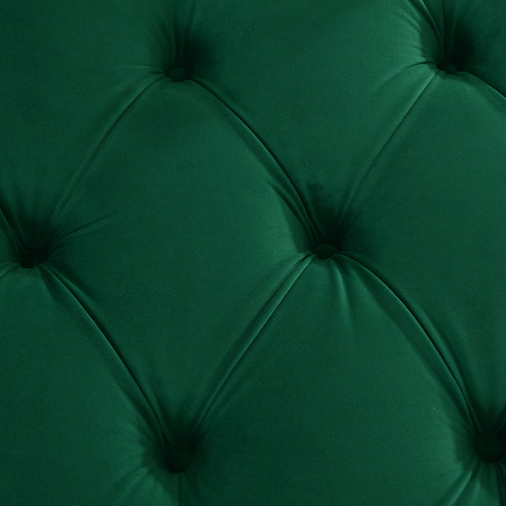 Kannon Tufted Right-Arm Chaise Lounge Willa Arlo™ Interiors Fabric: Velvet Ultramarine Green