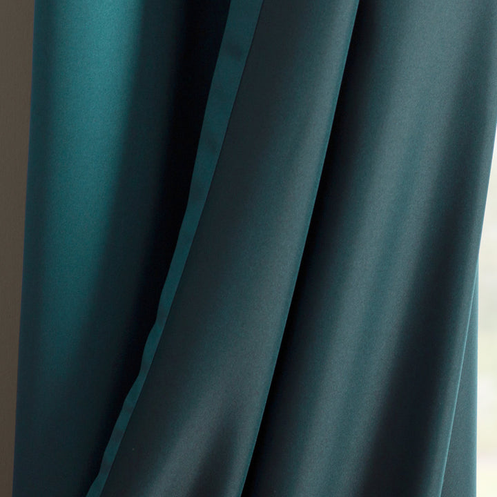 Wayfair Basics Room Darkening Grommet Curtain Panel Wayfair Basics® Curtain Color: Teal Size per Panel: 40" W x 63" L