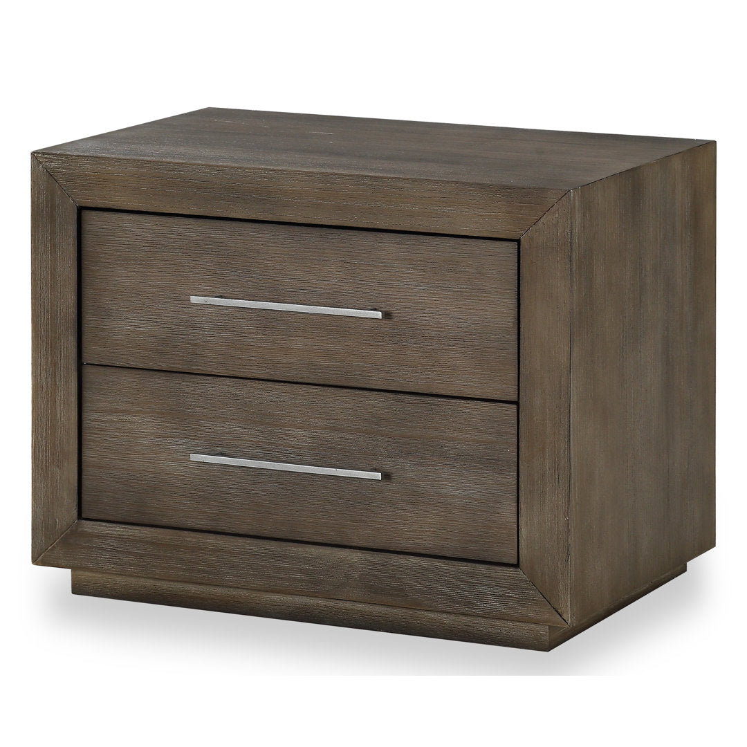 Brooks 2 - Drawer Solid Wood Nightstand in Brown Joss & Main