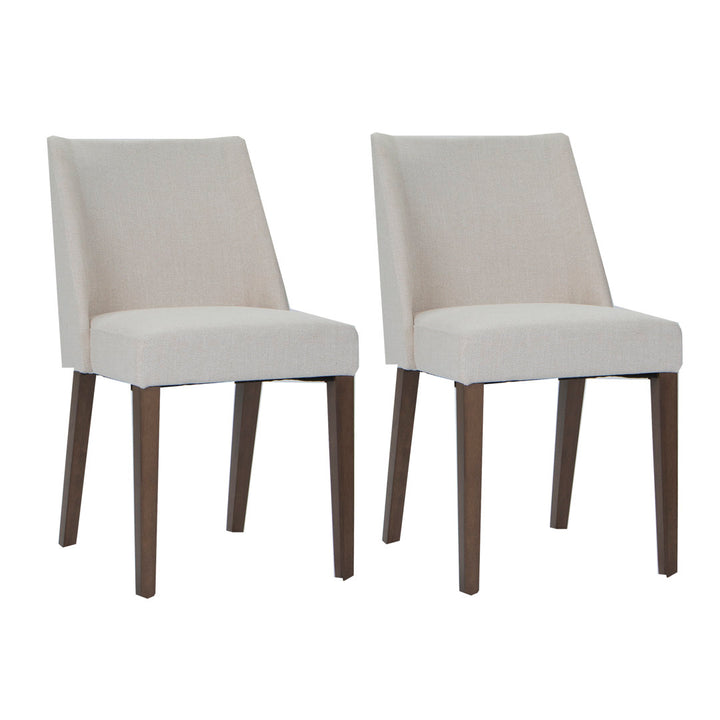 Didmarton Linen Side Chair (Set of 2) Zipcode Design™ Upholstery Color: Light Tan Linen
