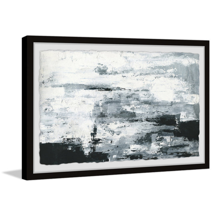 Black and White Smudges III' by Parvez Taj - Picture Frame Painting Print on Paper Williston Forge Size: 30" H x 45" W x 1.5" D