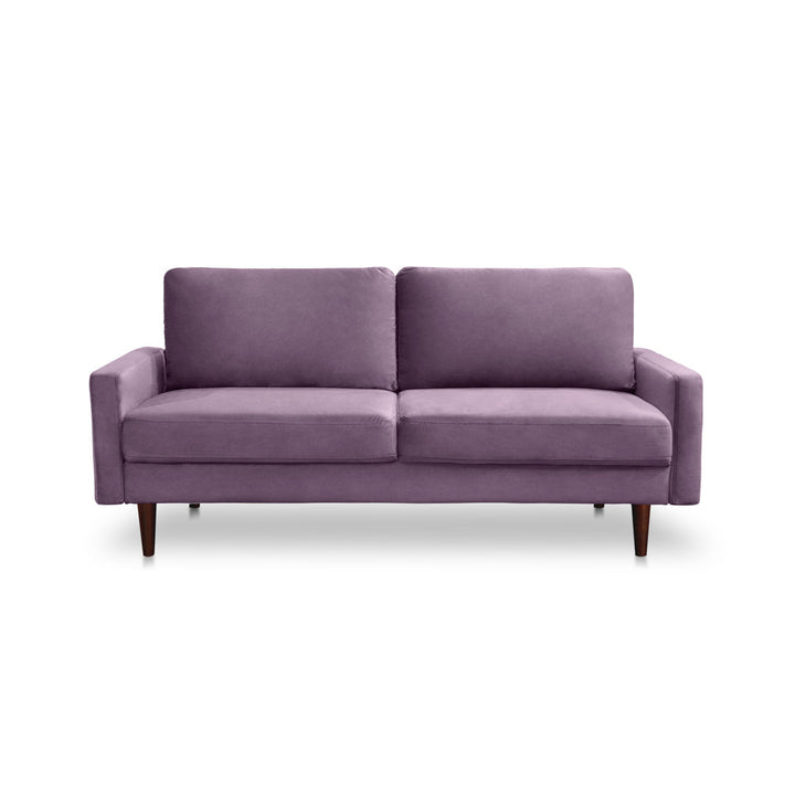 Markham 70" Velvet Square Arm Sofa Willa Arlo™ Interiors Fabric: Lavender Polyester