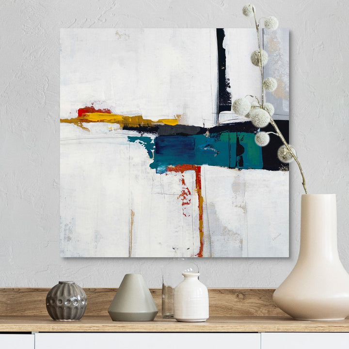 Seconds of Circumstance II by Sydney Edmunds - Painting Print on Canvas Mercury Row® Size: 16" H x 16" W Format: Wrapped Canvas