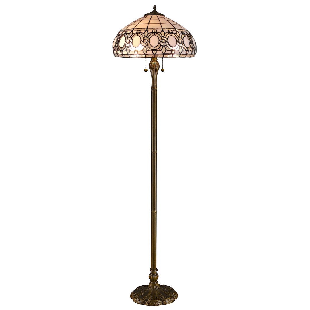 Tiffany 63" Reading Floor Lamp Amora Lighting