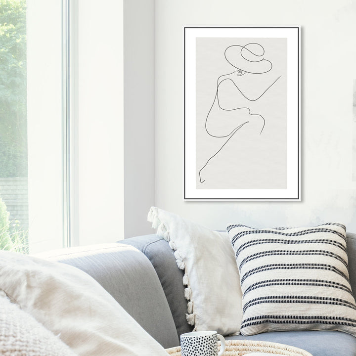 Fashion and Glam Sunday in The Park Accessories - Graphic Art on Canvas Oliver Gal Prints Size: 30" H x 20" W Format: White Framed