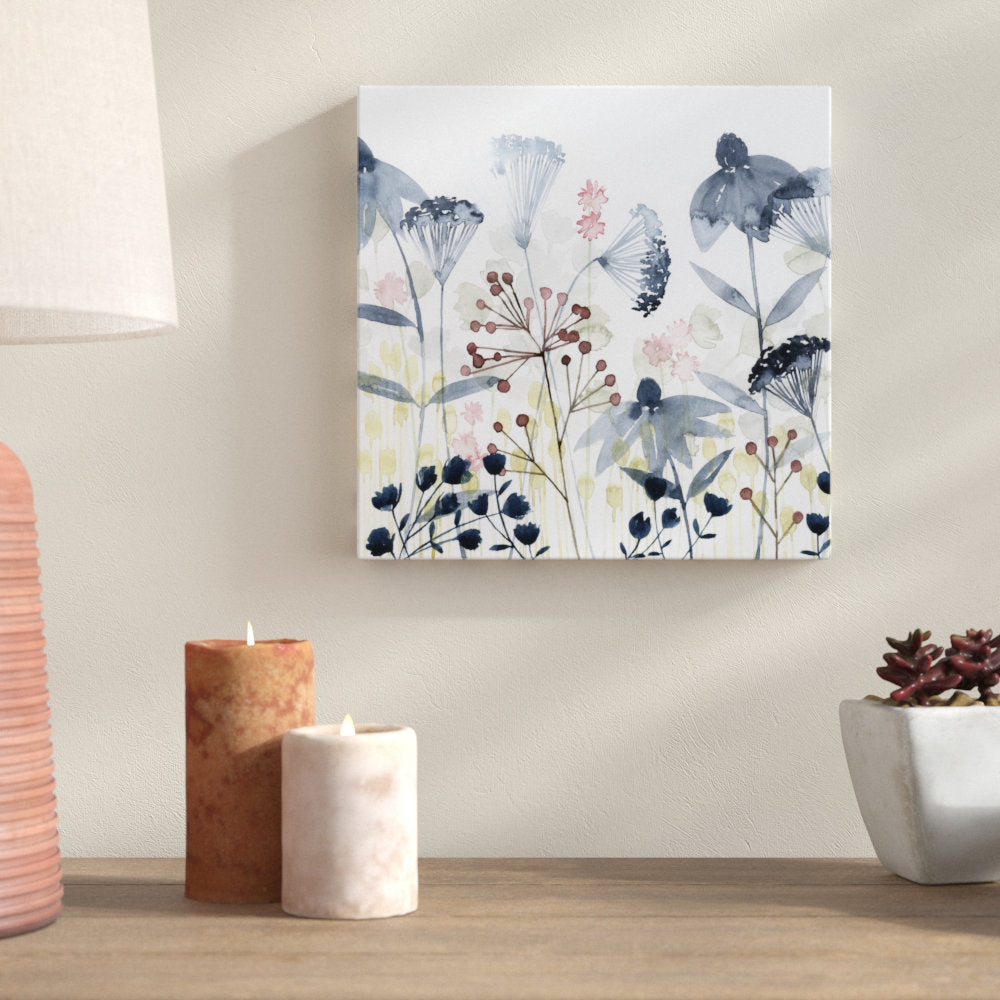 Layered Gardens I by Grace Popp - Wrapped Canvas Painting Print Andover Mills™ Size: 12" H x 12" W
