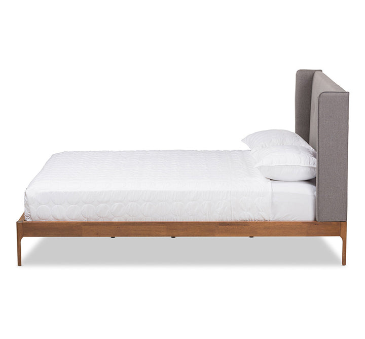 Ellerman Tufted Platform Bed Mercury Row® Color: Gray Size: Queen
