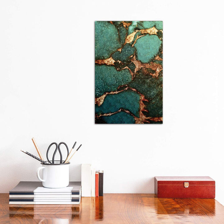Emerald' - Painting Print East Urban Home Size: 12" H x 8" W x 0.75" D Format: Wrapped Canvas