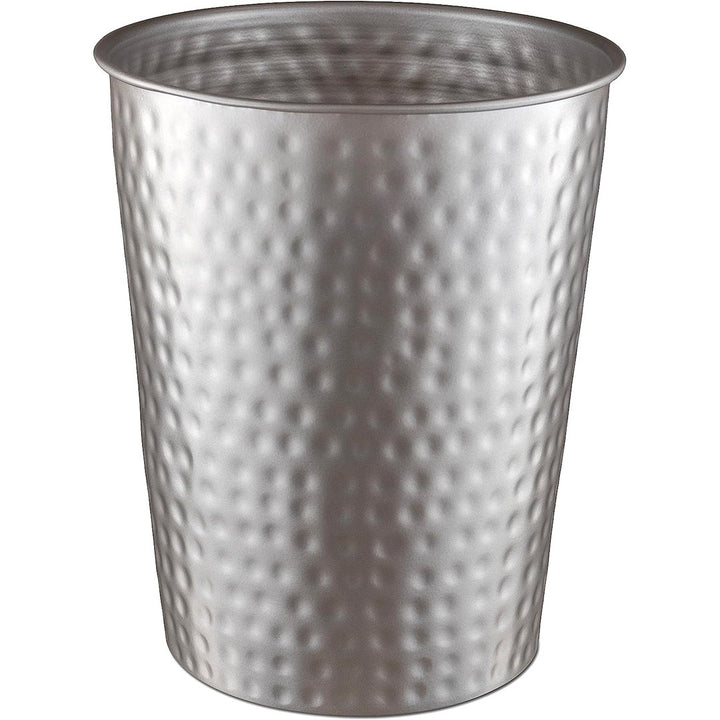 Hand Hammered Metal 1.7 Gallon Waste Basket Monarch Abode Color: Pewter