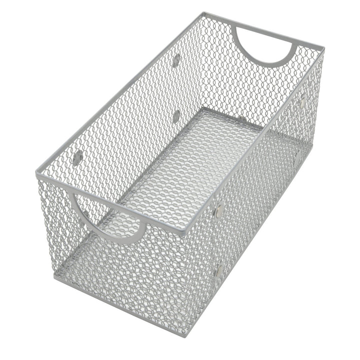 Mesh Open Bin Metal Box Rebrilliant Size: 6" H x 10" W x 9" D