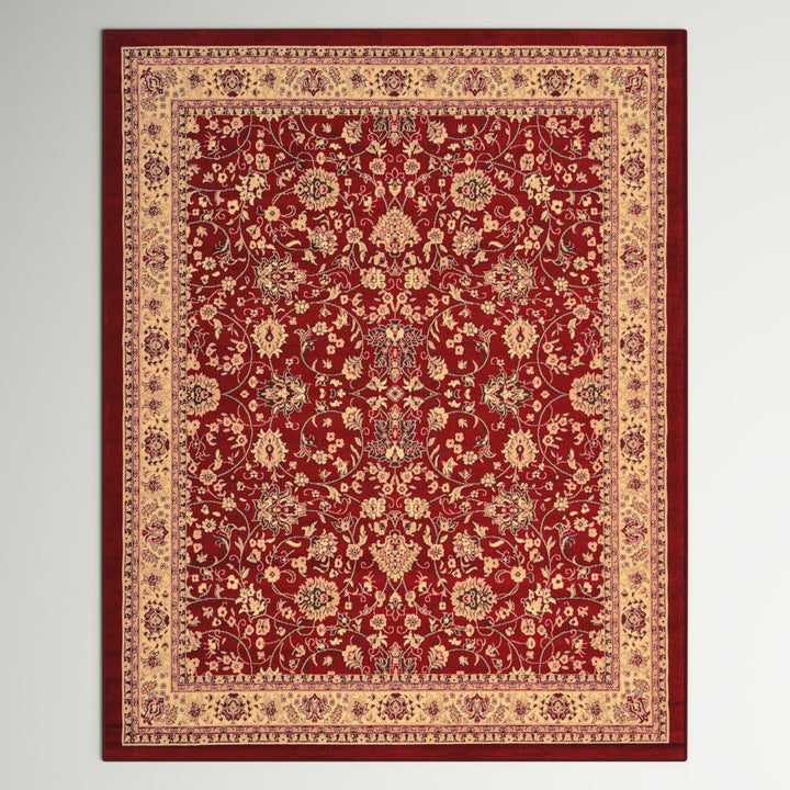 Bhatari Oriental Burgundy Area Rug Winston Porter Rug Size: Rectangle 7'10" x 10'