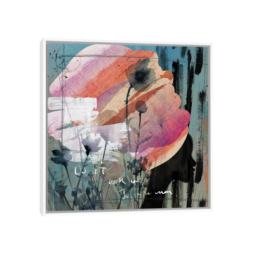 Turban by Nikki Chu - Painting Print East Urban Home Mat Color: No Mat Size: 37" H x 37" W x 1.5" D Format: White Framed Canvas