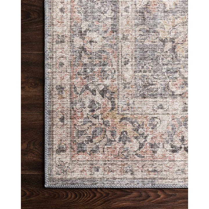 Gelo Oriental Gray/Peach Area Rug Bungalow Rose Rug Size: Rectangle 7'6" x 9'6"