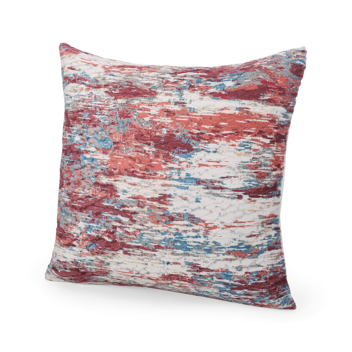 Jordana Square Pillow Cover & Insert Le Pouf Color: Claret