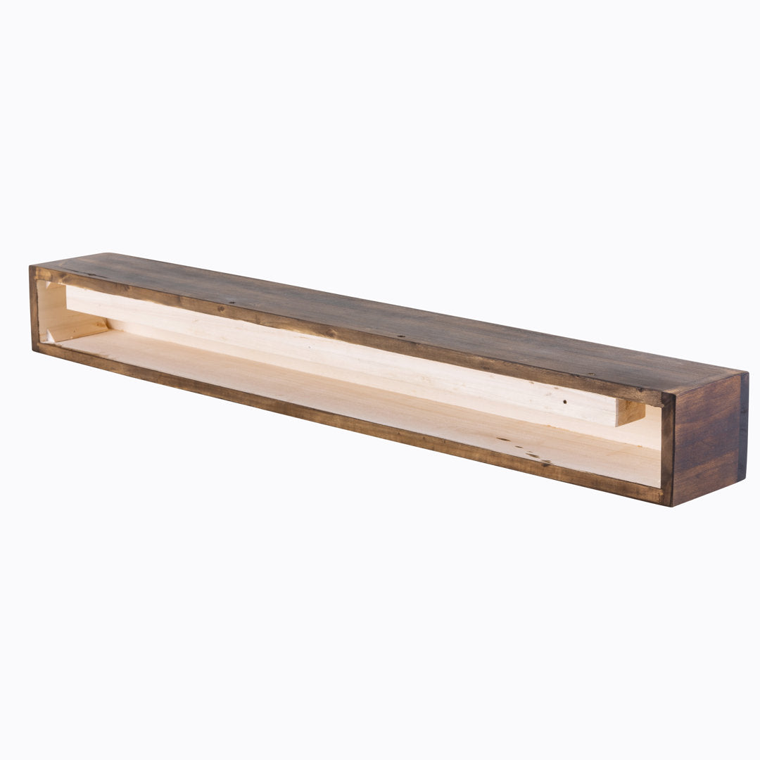 Modern Farmhouse Fireplace Shelf Mantel Dogberry Collections Shelf Length: 36", Depth: 6.25", Finish: Dark Chocolate
