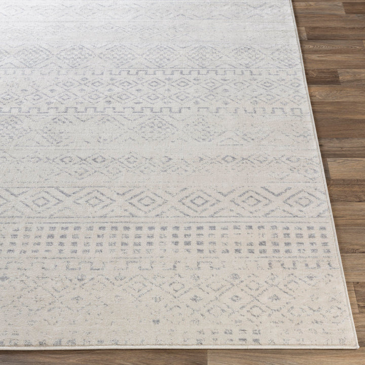 Herrod Machine Woven Gray/Ivory Area Rug Zipcode Design™ Rug Size: Rectangle 6'7" x 9'