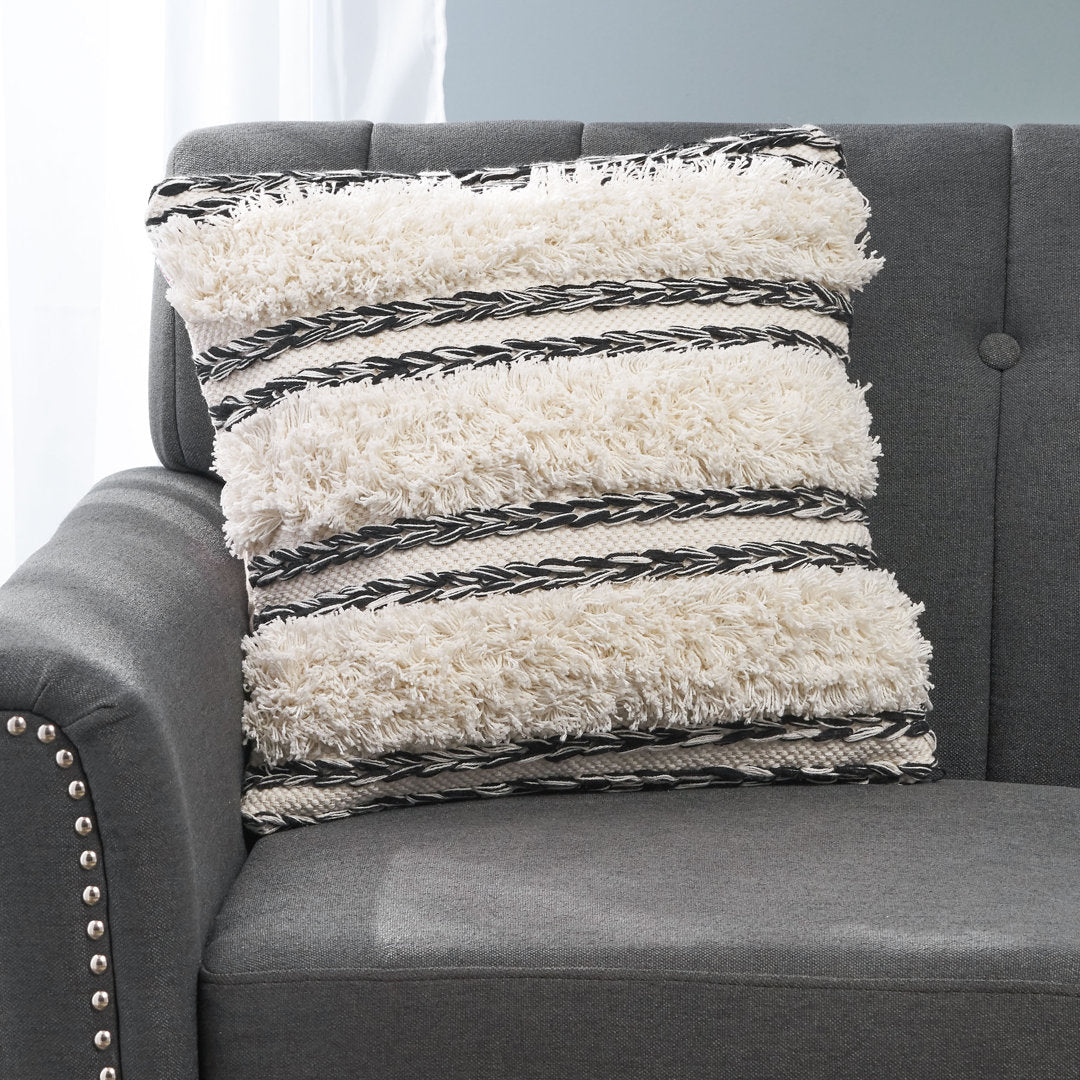 Cannock Boho Cotton Throw Pillow Cover Dakota Fields