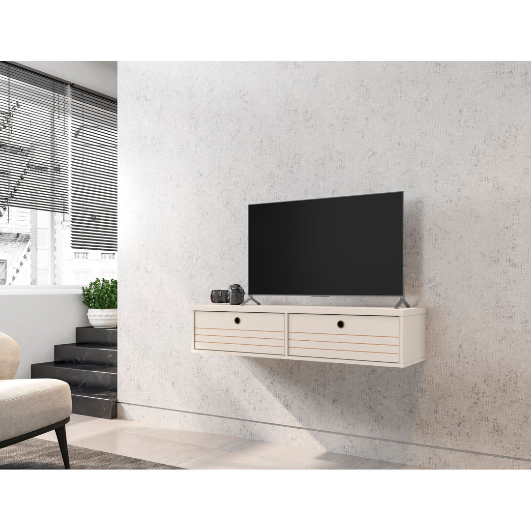 Darryl Floating TV Stand for TVs up to 48" Zipcode Design™ Color: Off White