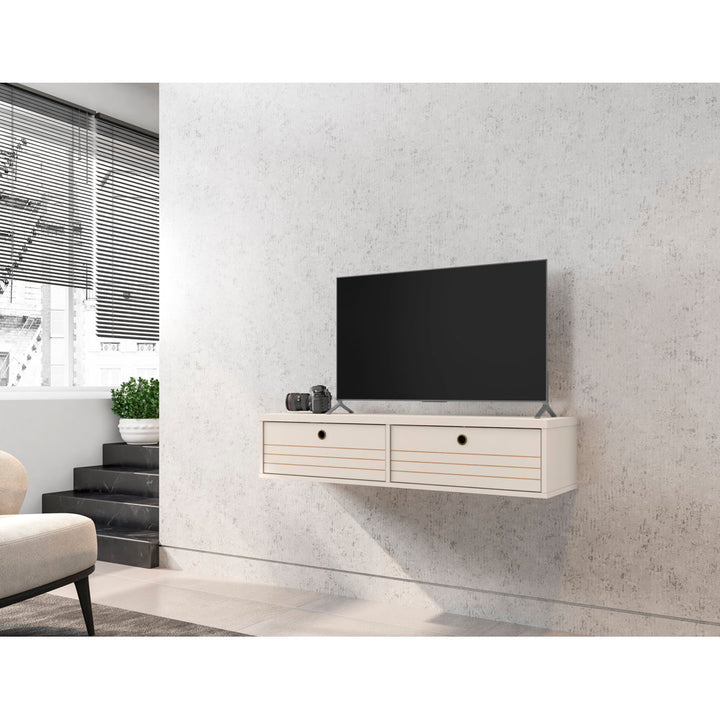 Darryl Floating TV Stand for TVs up to 48" Zipcode Design™ Color: Off White