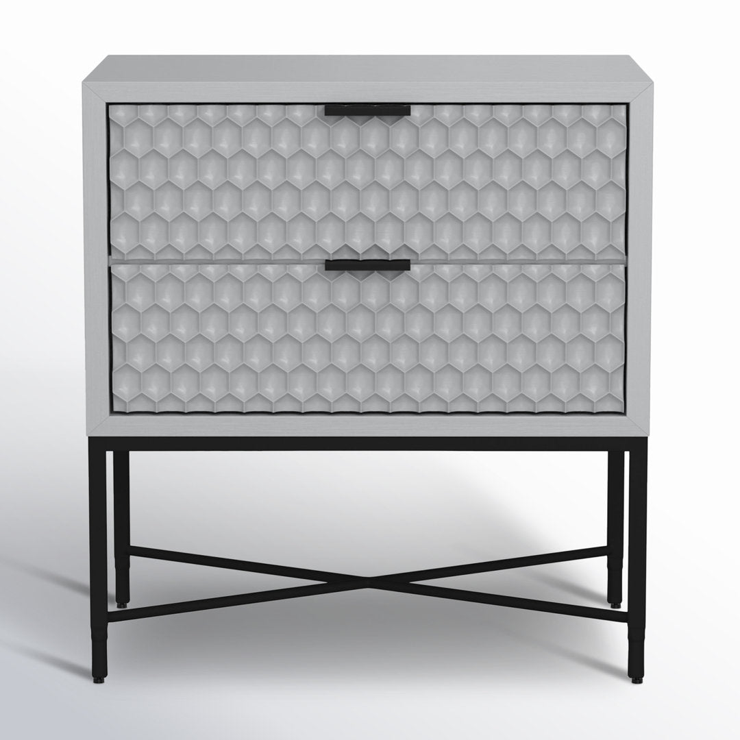 Capra 2 - Drawer Nightstand AllModern Color: Sky Gray