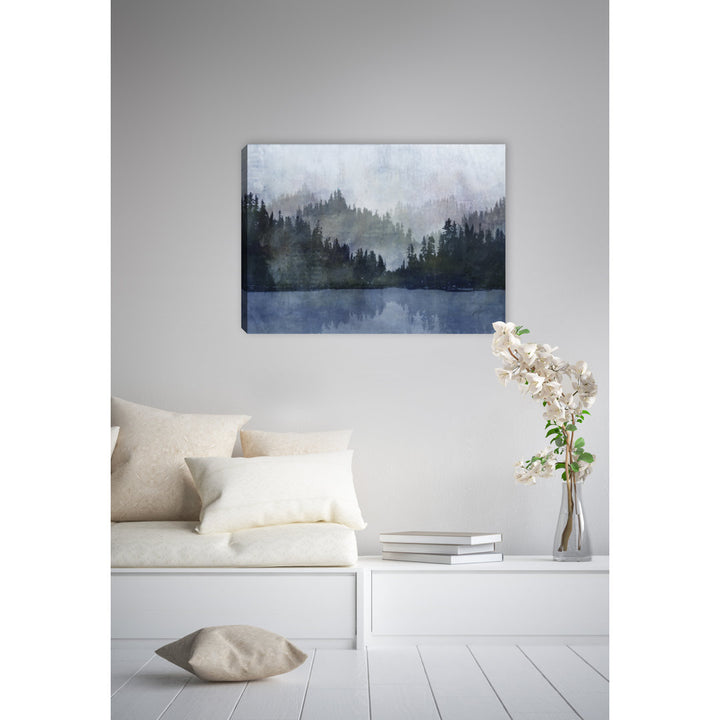 Blue Lake' Painting Print on Canvas Latitude Run®