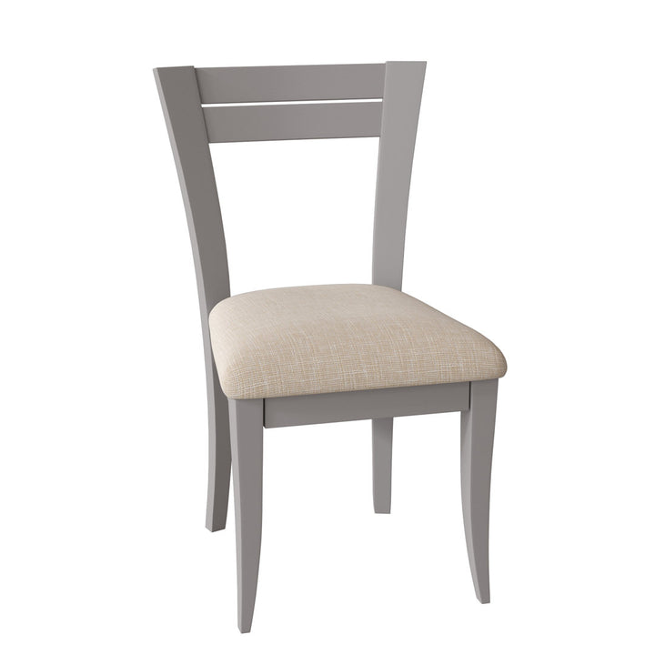 Claverley Ladder Back Side Chair Red Barrel Studio® Frame Color: Chestnut, Upholstery Color: Impression