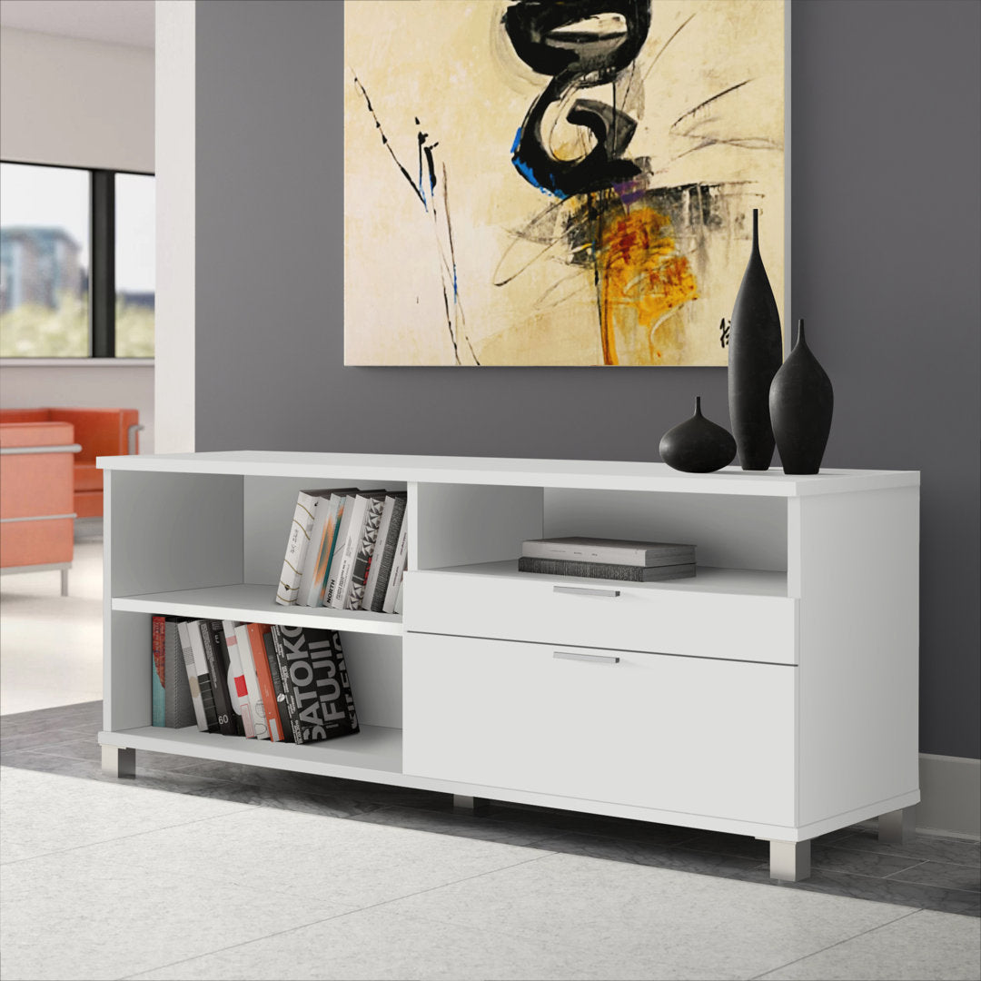 Idael 2 - 72W Credenza with 2 Drawers Ivy Bronx Finish: White