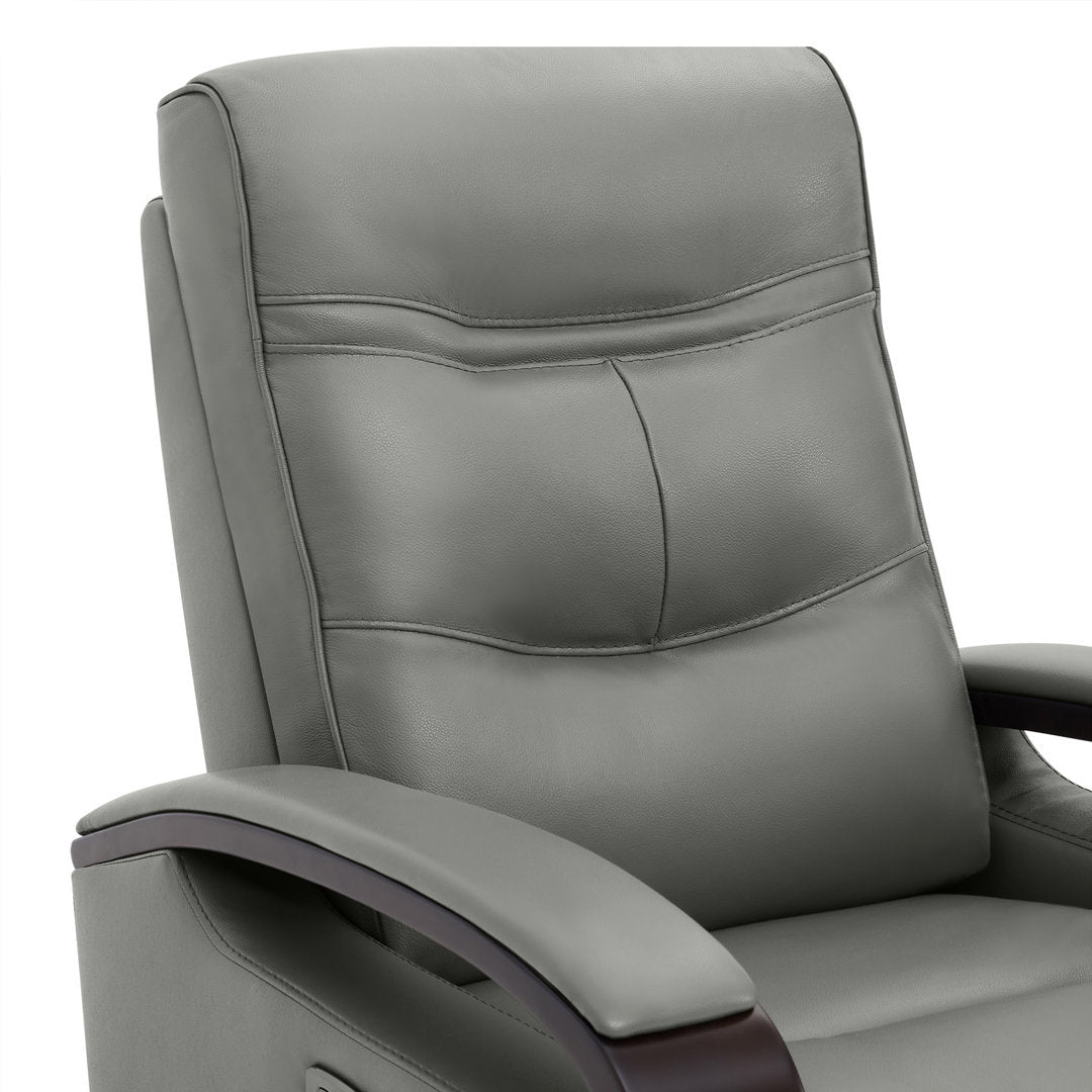 Elvina Genuine Leather Swivel Power Recliner Latitude Run® Upholstery Color: Haze